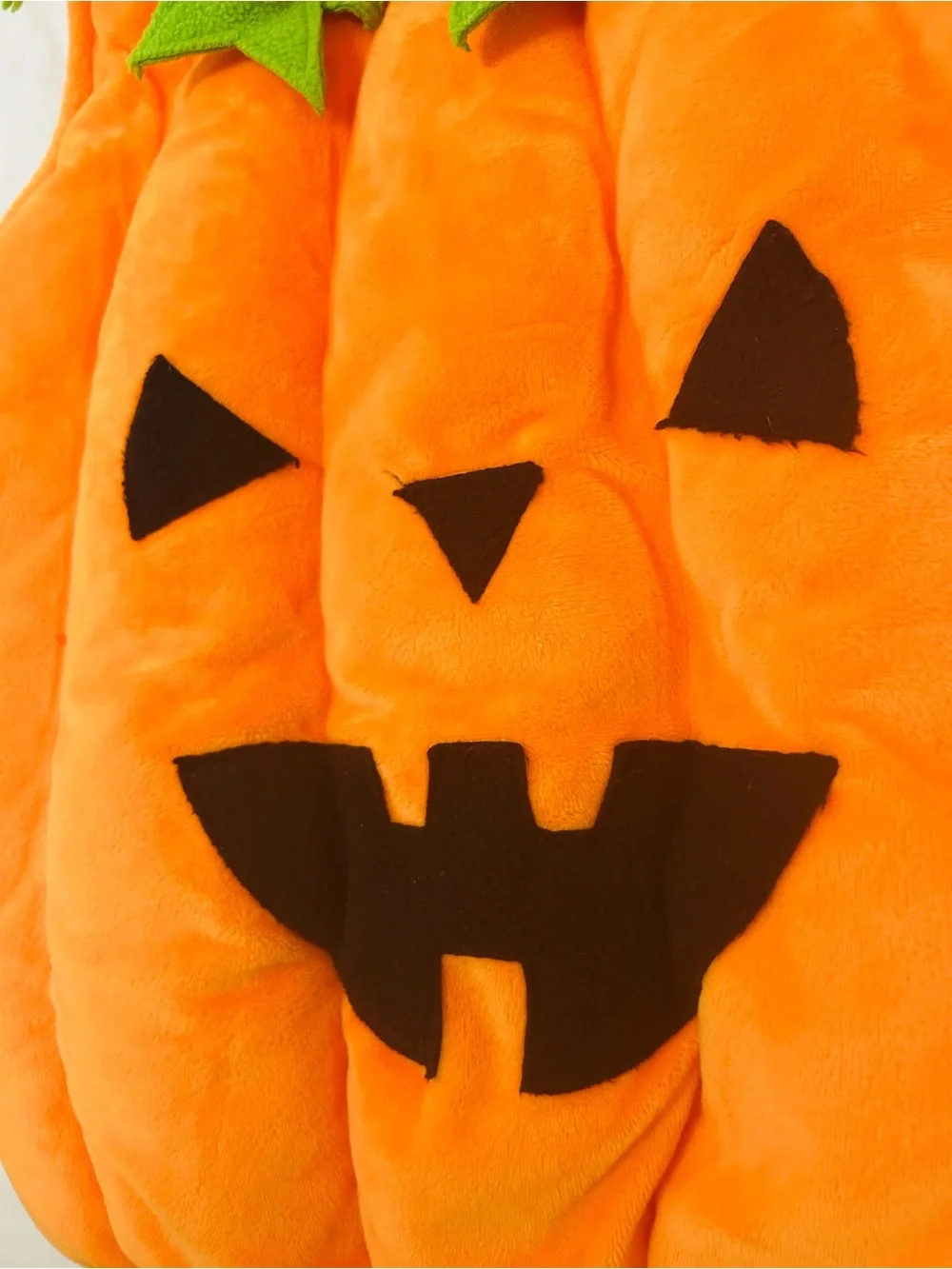 Hallow's Eve Toddler 4T Plush Fleece Pumpkin Costume Tunic & Beanie Hat